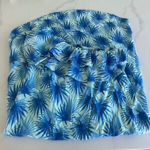 Vineyard Vines Electric Palm One Shoulder High-Low Maxi Dress Size 8